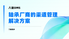 <b>2026年八骏DMS轴承厂商的渠道办理处理方案</b>